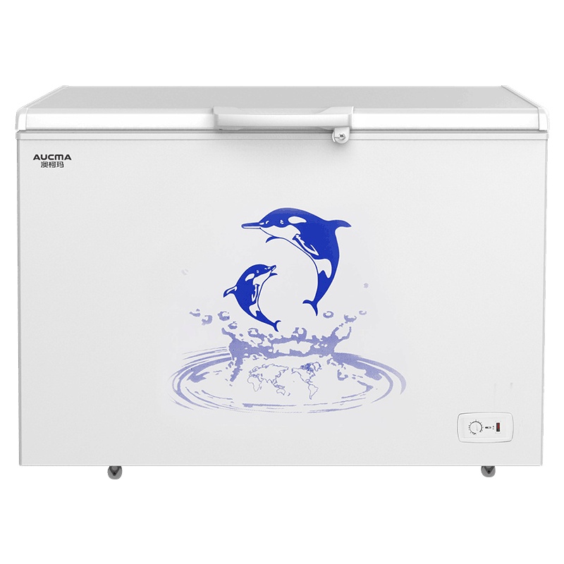 澳柯玛390升商用大容量冰柜 顶开门单温冷柜卧式大冷柜通体单温 雪糕柜冷冻冷藏转换柜BC/BD-390SH