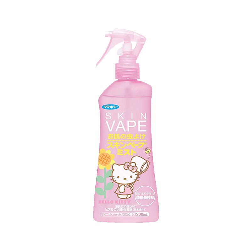 [防蚊驱蚊双效合一]未来(VAPE)Fumakilla驱蚊水蚊香液 HelloKitty限定版 200毫升蜜桃香