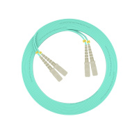 千天(QANTOP)光纤跳线 电信级光纤熔接收发器尾纤 光端机适用 SC-SC多模双芯OM3- QT-GXTX302