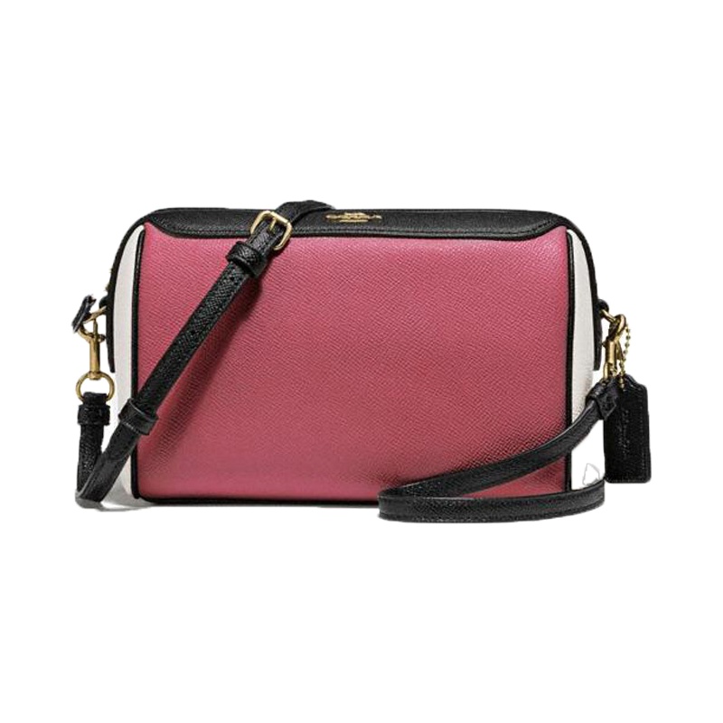 [直营]COACH 蔻驰 迷你波士顿 牛皮拉链女士单肩包斜跨包 女包