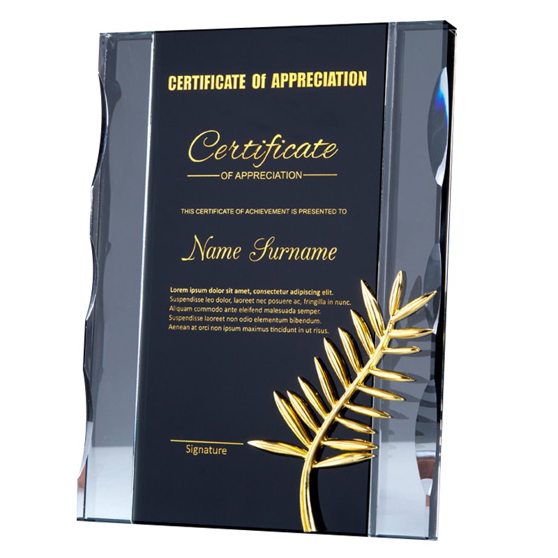 优佚新款创意授权牌定制水晶奖杯奖牌刻字金属牌匾加盟牌代理经销商奖牌