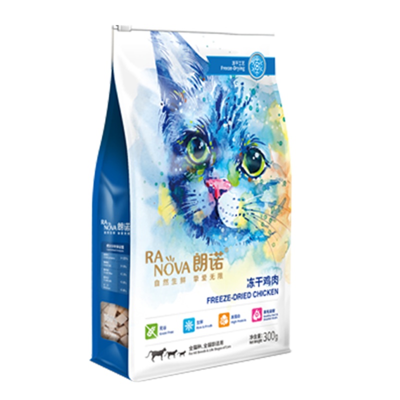 朗诺猫用小包装经典系列冻干鹿肉60g猫用冻干猫零食宠物冻干宠物零食
