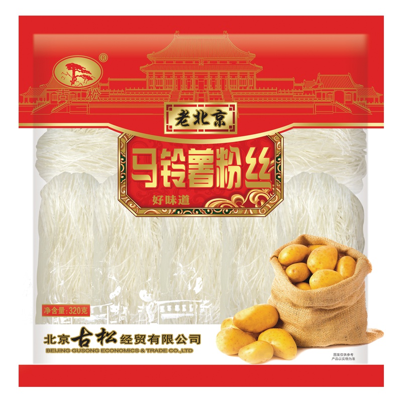 古松 马铃薯粉丝320g 火锅涮菜 粉丝煲 鸭血粉丝食材