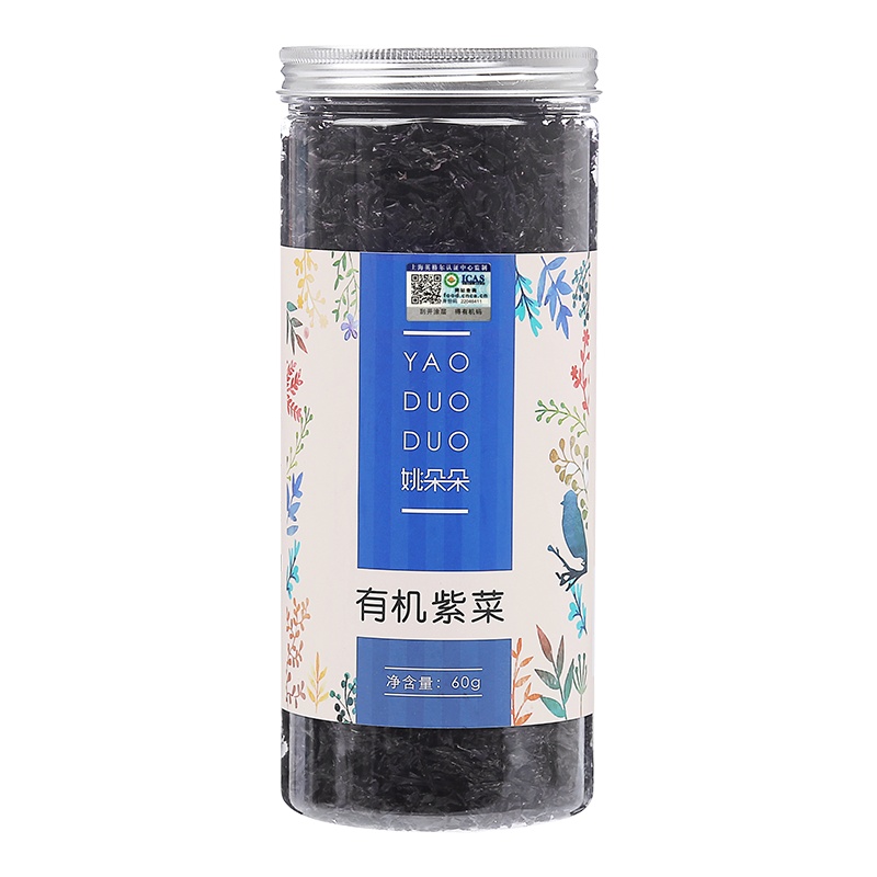 姚朵朵 有机紫菜60g*1罐