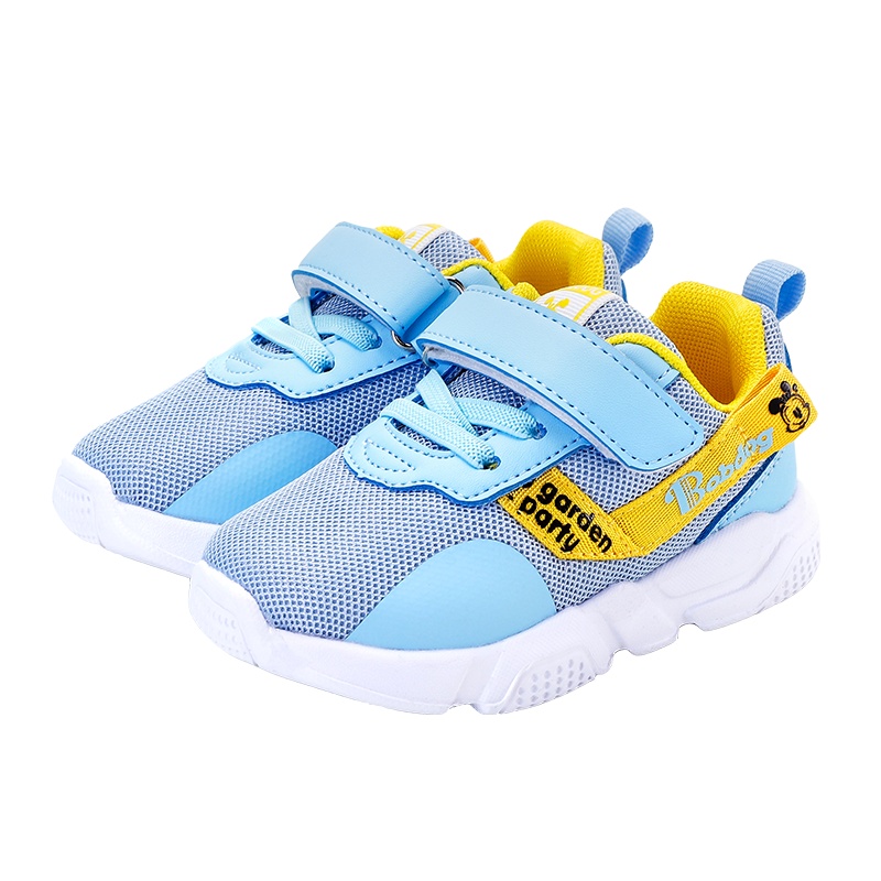 巴布豆童鞋2020春季新款女宝宝运动鞋小童男宝宝软底儿童休闲鞋子