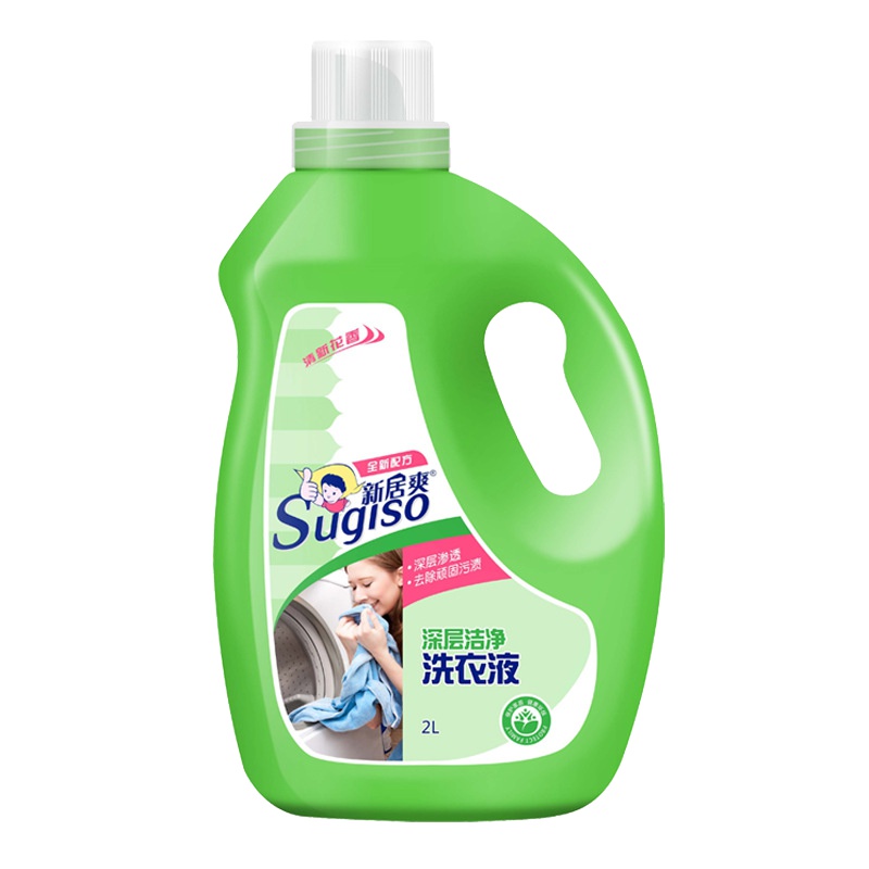 [规格:6瓶装 3KG/瓶]新居爽 深层洁净洗衣液 除垢杀菌深层洁净手洗机洗速溶高效温和不刺激 护手护色去