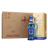 洋河(YangHe) 蓝色经典 海之蓝52度 整箱装白酒 480ml*6瓶((团购产品加团购专用勿拍)