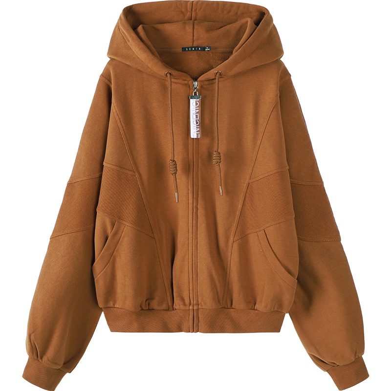 森马外套女新款秋季韩版宽松休闲学生夹克连帽女士ins潮卫衣