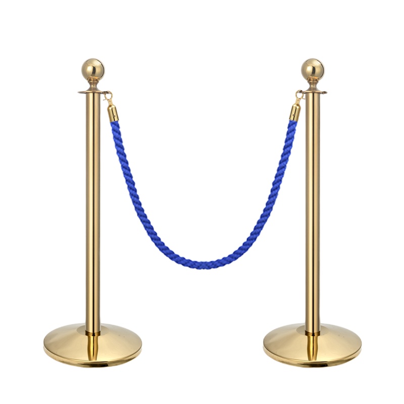 正彩圆头礼宾杆一米线栏杆座酒店挂绳迎宾柱围栏展厅排队护栏