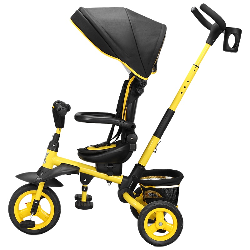 飞鸽儿童三轮车1-3-6岁手推车遛溜娃神器三合一可折叠宝宝脚踏车P508