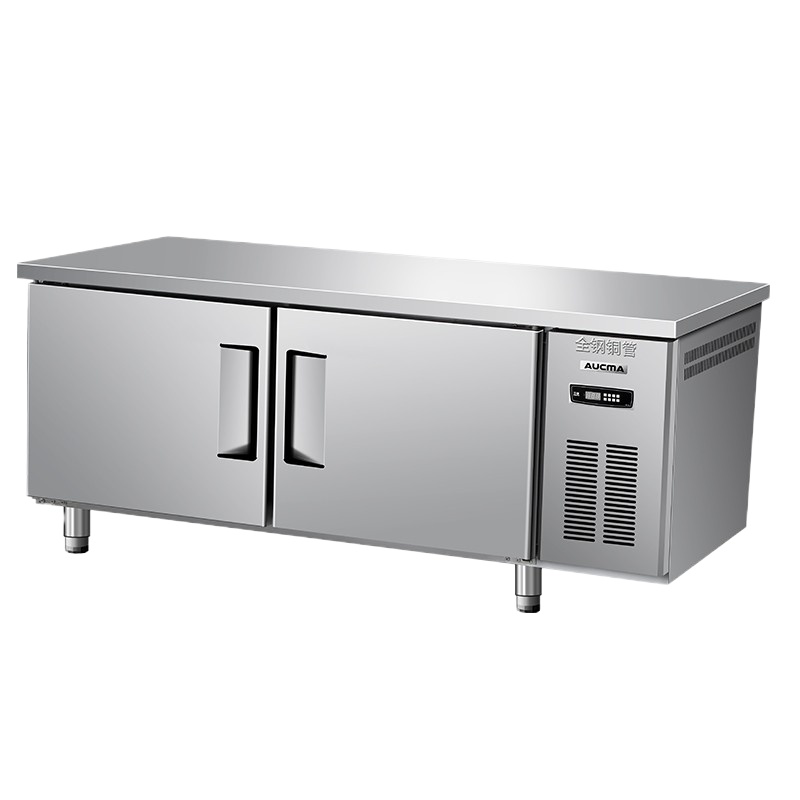 澳柯玛(AUCMA)商用保鲜工作台 冷冻冷藏双温冰柜 不锈钢奶茶店水吧台 HC-12X8G