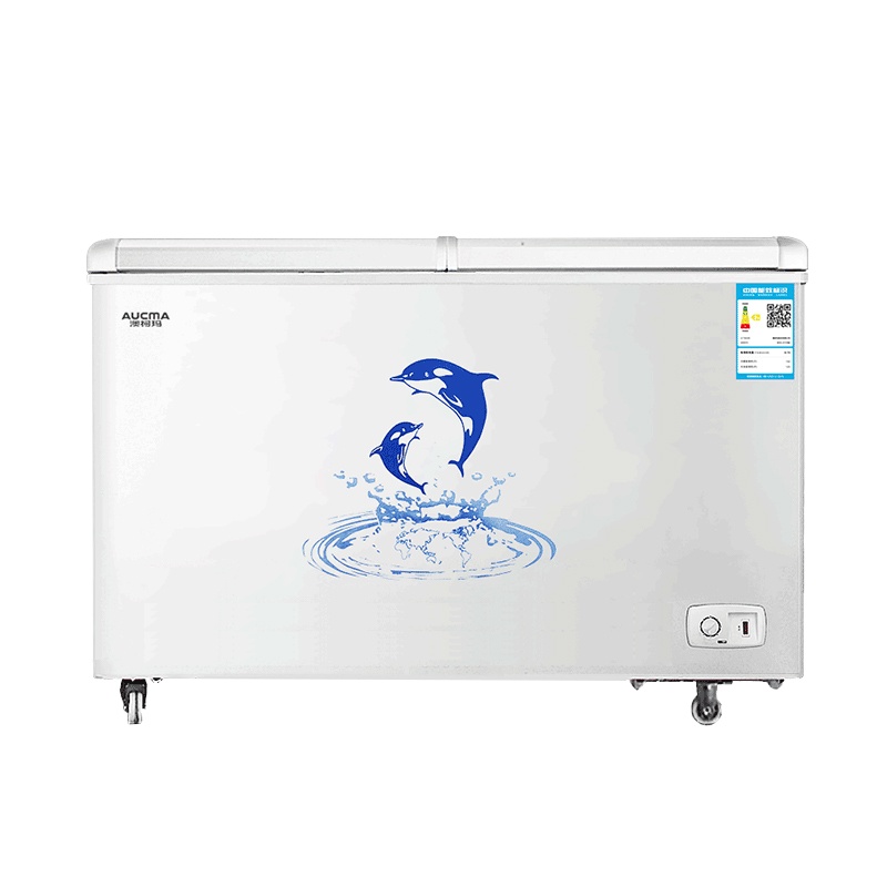澳柯玛(Aucma)277升双温冷柜冰柜家用商用蝶形门大容量双室冷藏冷冻柜BCD-277CSA