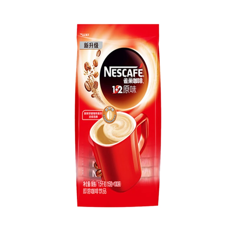 [砳石]雀巢(Nestle)咖啡 速溶 1+2 100条1500g