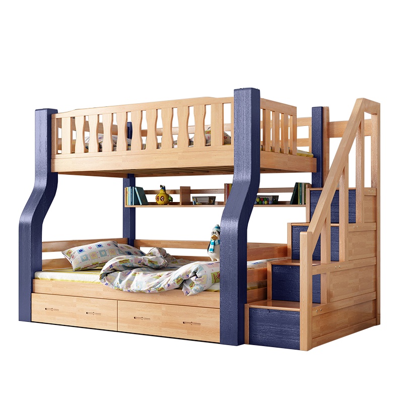 都市名门 都市名门 全实木儿童床上下床双层床双人床高低床子母床成人床大人母子床橡胶木子母床