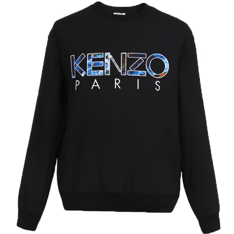 Kenzo 高田贤三 男款聚酯纤维圆领长袖卫衣运动衫 F96 5SW604 1RH