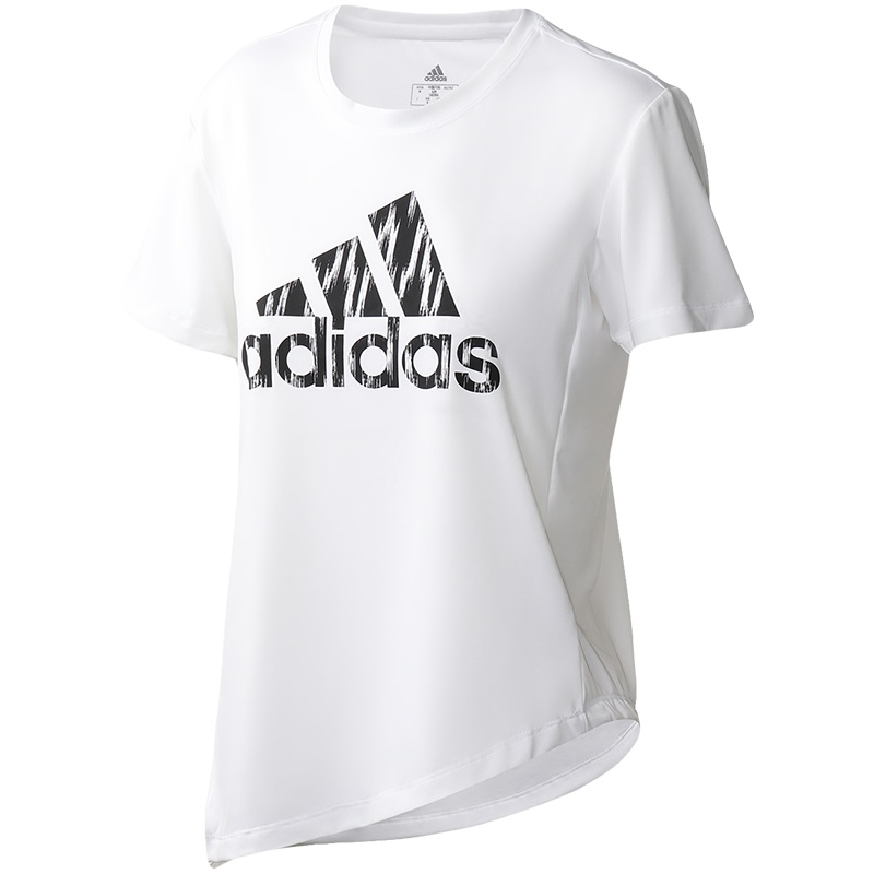 阿迪达斯女服短袖T恤IKAT BOS TEE跑步训练运动服FL8508