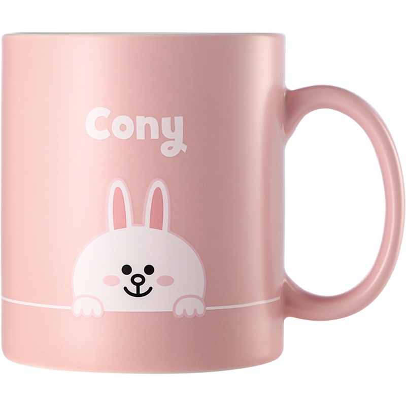 瑞幸咖啡&LINE FRIENDS联名款可爱陶瓷马克杯情侣水杯(Cony)