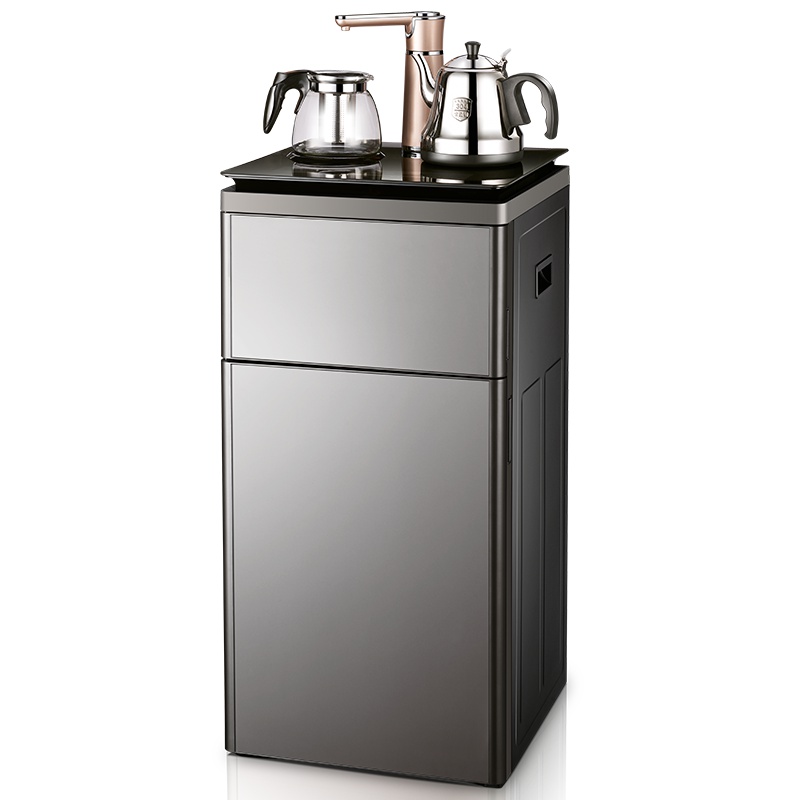 美菱(MELING) 茶吧机 MY-C21黑色 家用智能茶吧机 双层立式柜式温热型 全自动上水下置式饮水机