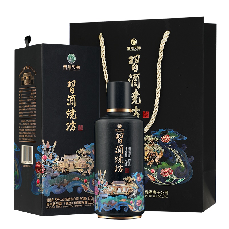 贵州茅台集团 习酒烧坊53度酱香型白酒375ml*1单瓶装(咨询客服有惊喜)