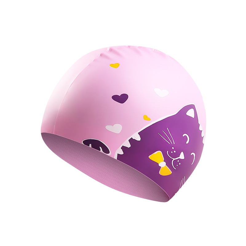 KOOK儿童泳帽硅胶女童男童防水专业可爱舒适女孩长发泡温泉游泳帽子