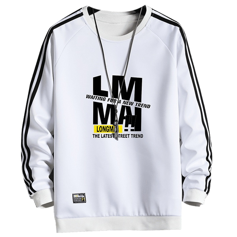 狮臣SHICHEN 2023年秋季新款男士卫衣韩版潮圆领百搭休闲套头卫衣男上衣长袖卫衣男运动卫衣男装