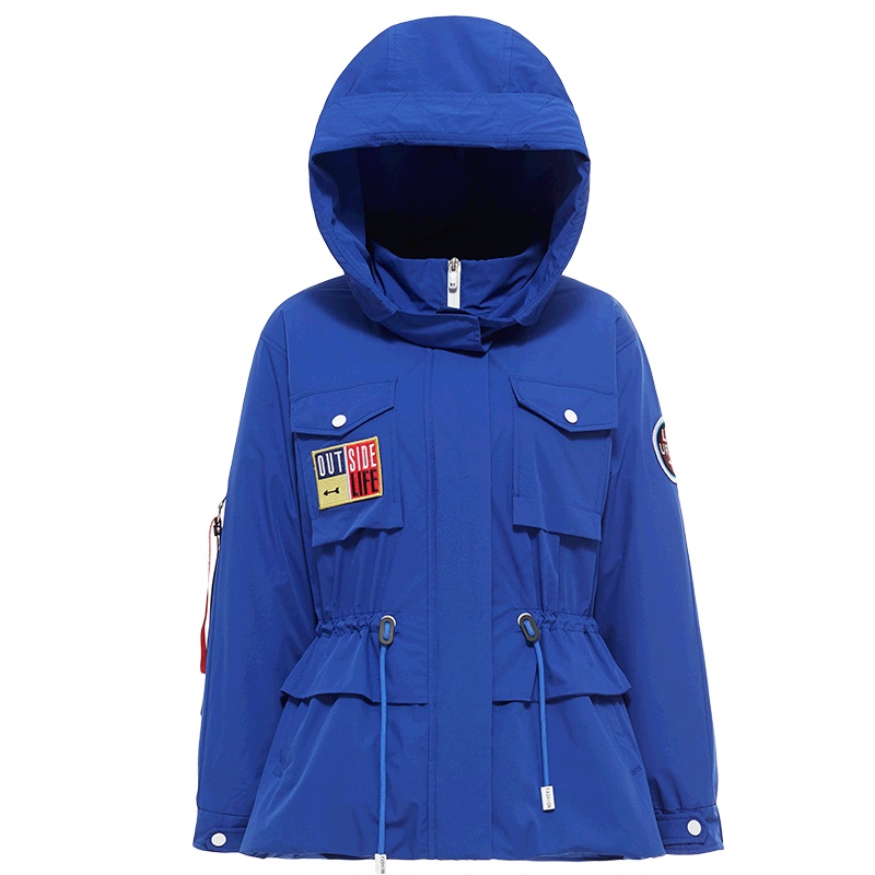 波司登秋季新款工装羽绒服女轻薄短款户外鸭绒外套