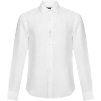 HUGO BOSS 雨果博斯 男士 亚麻布修身版长袖衬衫 50432540
