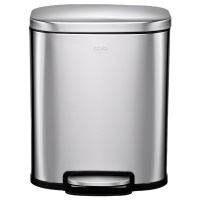 CCKO不锈钢脚踏垃圾分类垃圾桶10L加10L分类垃圾桶