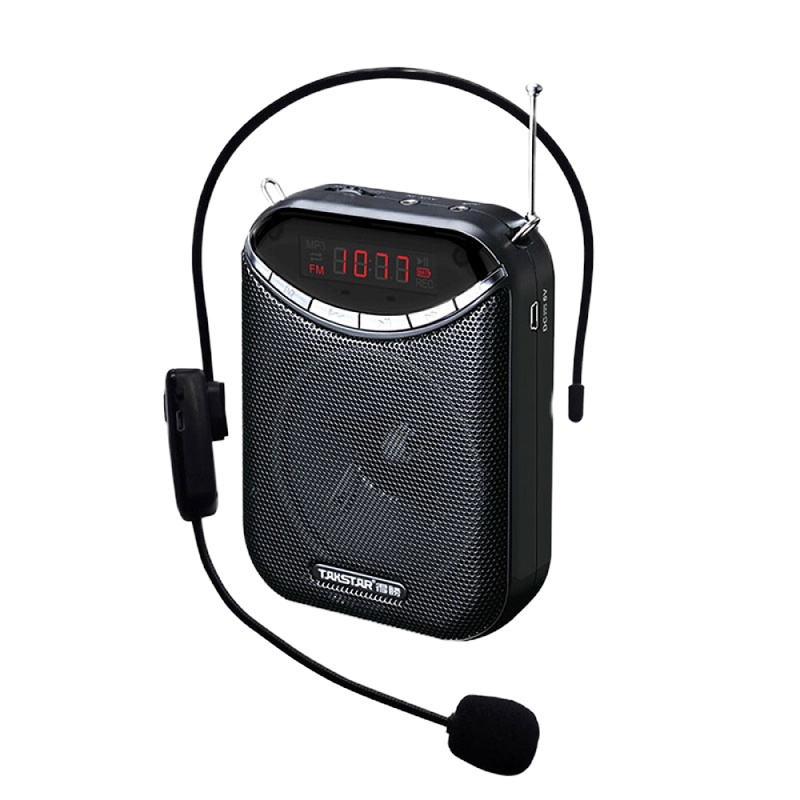 得胜（TAKSTAR）E190M无线便携式扩音器 大功率教学专用教师导游喇叭扩音器 腰挂带FM迷你小音箱 典雅黑