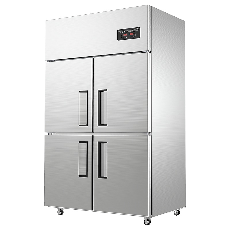 商用四门冰柜 立式厨房髙身雪冷藏冷冻保鲜高柜 双压缩机冰箱 全冷冻[工程款]LC-J-SM02