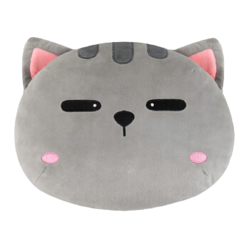 酷客(KUKE) 暖宝宝 充电已注水水电分离防爆 毛绒卡通可爱可拆洗暖手暖腰暖宫 软萌灰猫挂包