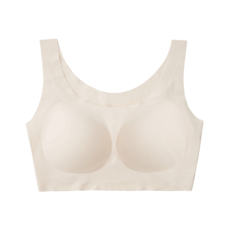 苏宁极物 女士一片式定型舒适无痕裸感无钢圈文胸 无痕无压贴身内衣