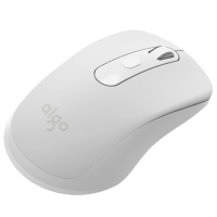 爱国者(AIGO) 2.4G无线鼠标安静可爱游戏办公家用小气精致 M21 白色
