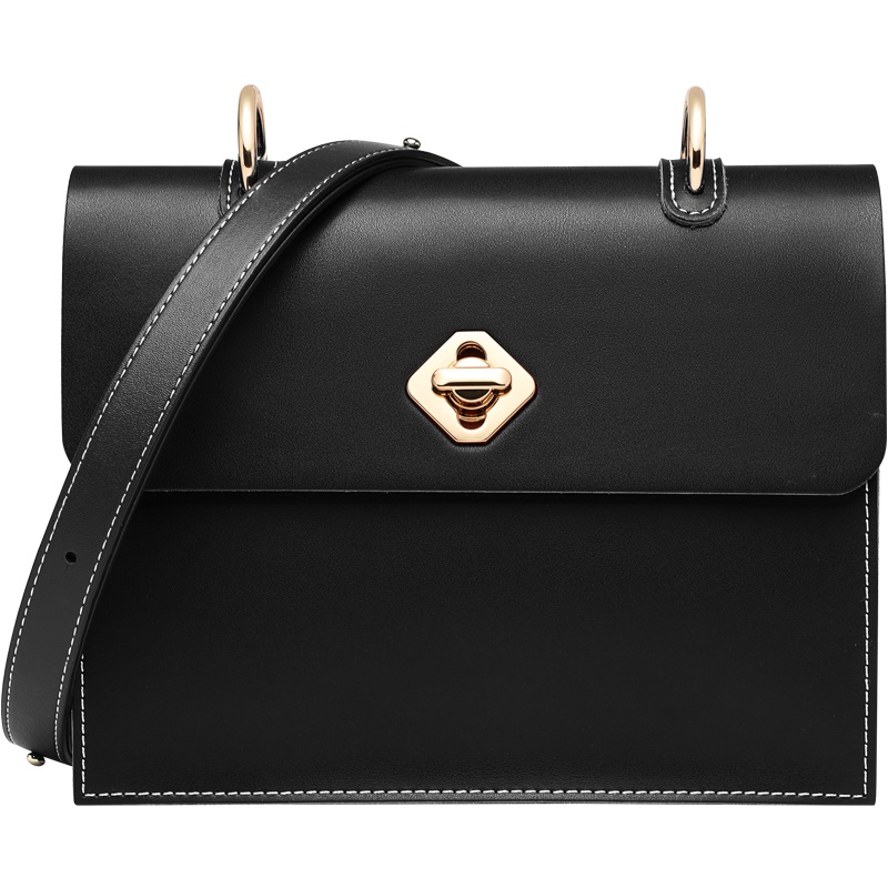 欧米OMI牛皮包包女2019冬季新款百搭时尚斜挎包通勤单肩包小ck潮