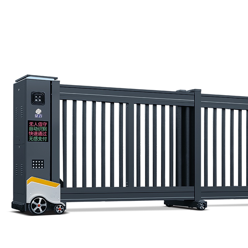 启功电动平移门伸缩大门分段无轨直线门工厂段滑门