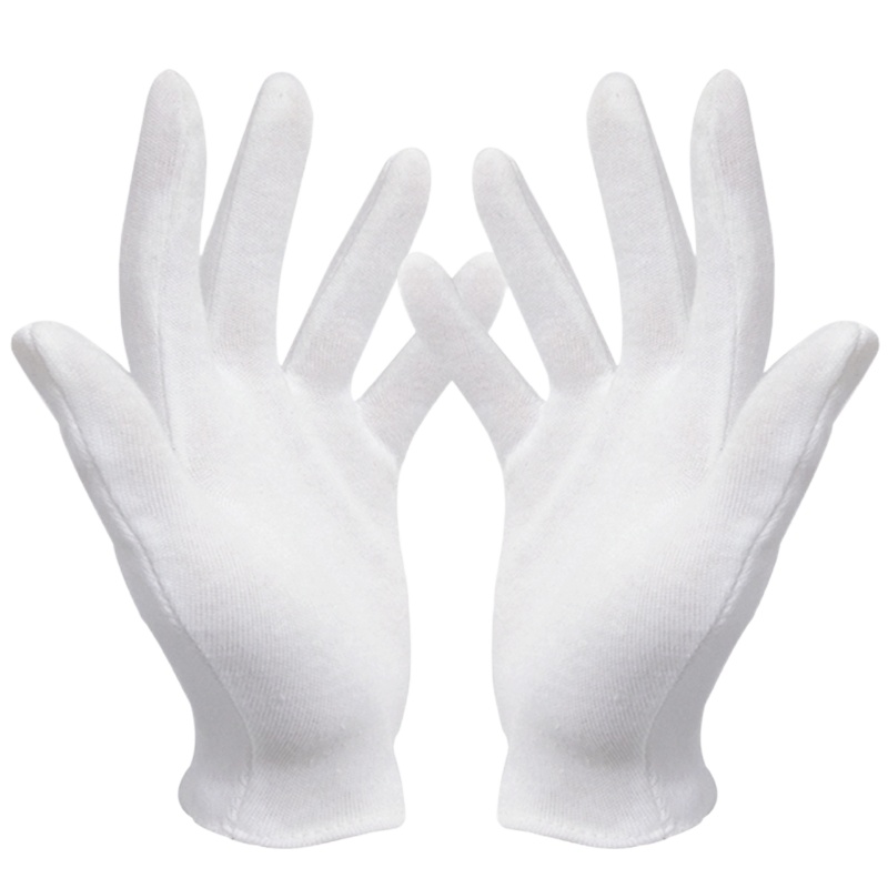 白色劳保作业手套 白手套 100付装