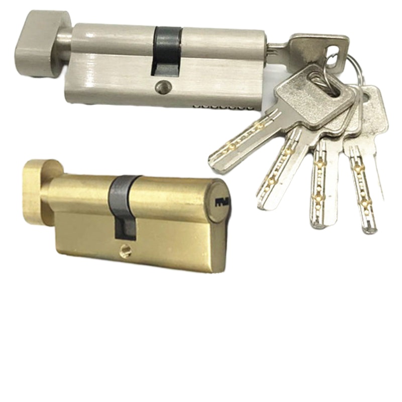 宏建 35-45mm通用型带钥匙 锁芯 通用型/通道单开/大门/机房/木门3条钥匙