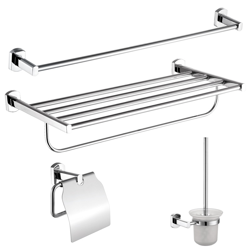 科勒旗下品牌KARAT卡丽卫浴浴室置物架卫生间浴巾架毛巾杆卫浴五金挂件套装99990T-CP