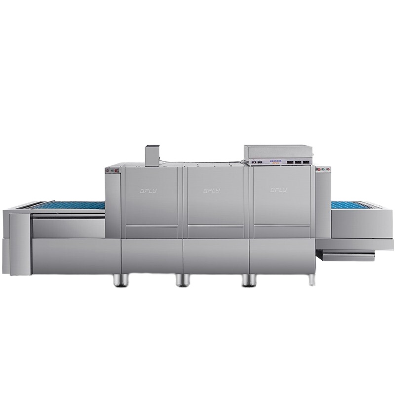 德玛仕(DEMASHI)商用洗碗机 长龙式 全自动化大型酒店食堂餐厅饭店大容量刷碗机厨房设备FT-2BT2三缸双喷