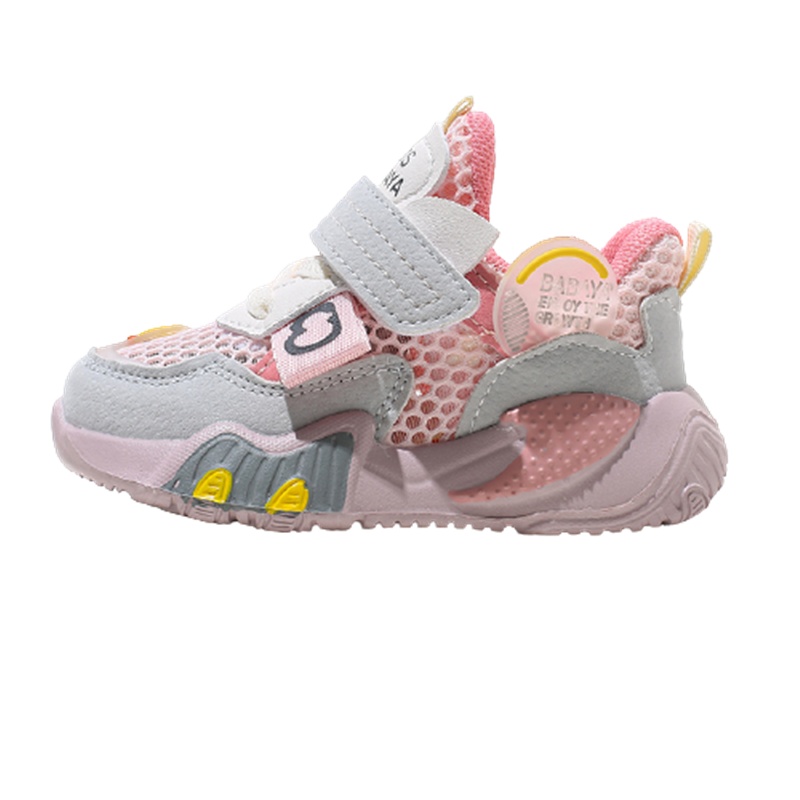 芭芭鸭儿童机能鞋男女童运动鞋透气网鞋面运动鞋