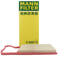曼牌(MANN)空气滤C4287/3适配10-11款高尔夫6/06-11款劲情劲取/朗逸/晶锐/07-09款明锐