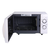 美的M1-211A 21升 快捷微波炉 家用小型迷你 360°转盘加热 旋钮操控 精准控温 五档火力