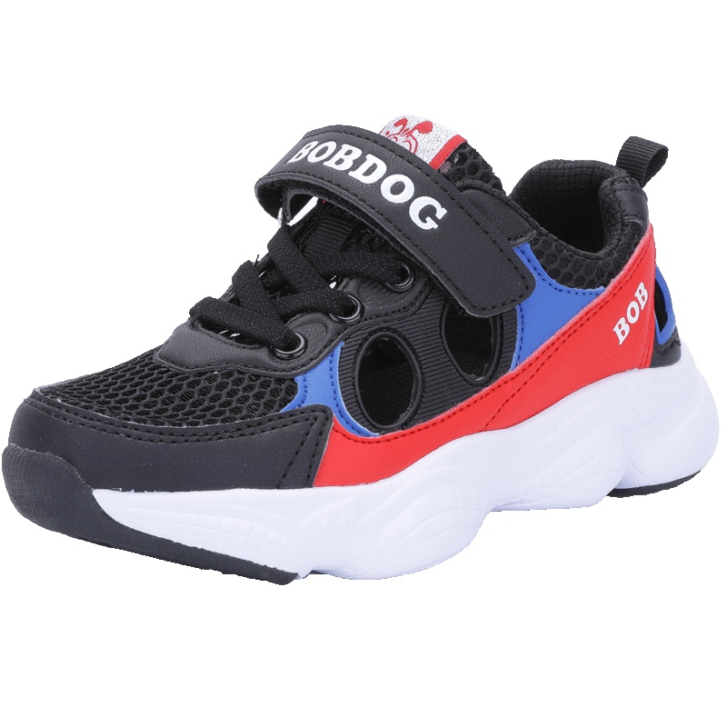 巴布豆童鞋男女童运动鞋2019夏款透气中大童儿童鞋子