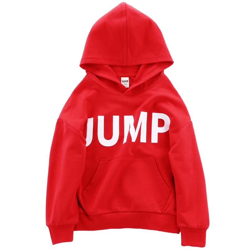 小红豆童装儿童连帽卫衣2019春装新款男童女童宝宝落肩纯棉上衣潮