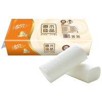 清风原木卷实芯纸3层*750g共10卷实惠装批发家庭装家用