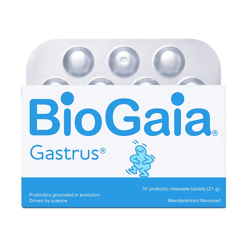BioGaia/拜奥儿童成人孕妇益生菌咀嚼片罗伊氏乳杆菌调节肠胃30片*2盒