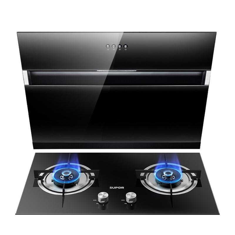 苏泊尔(SUPOR) NJ06+NB15抽油烟机燃气灶烟灶套餐套装侧吸式吸油烟机15立方灶具真猛火(液化气)