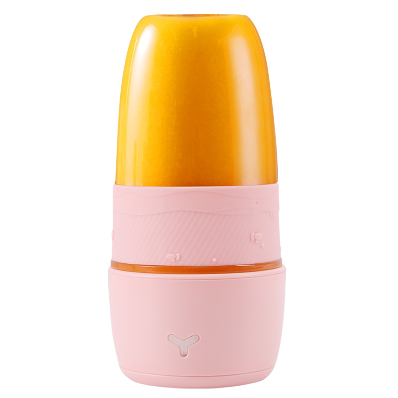 榨汁机迷你家用便携式双杯多功能水果榨汁杯家用婴儿辅食料理机果汁机搅拌机榨汁杯 粉色