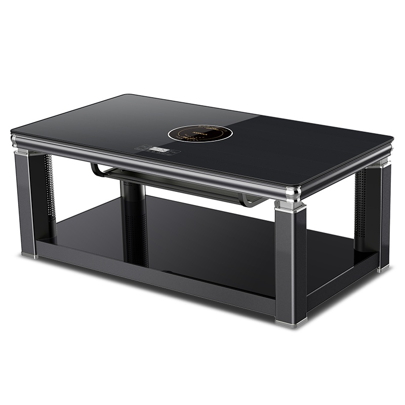 康佳(KONKA) KNS-804(E)-B 升降茶几 电暖桌取暖桌电暖炉烤火桌家用桌子 1.2米防烫植绒带电陶炉