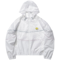 李宁风衣女士春季新款运动时尚系列开衫长袖连帽宽松运动服